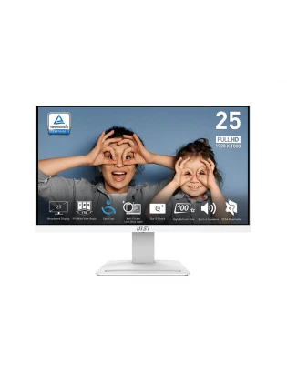 მონიტორი: MSI PRO MP253W 24.5" FHD IPS 100Hz 1ms VGA HDMI DP Built-in Speaker - 9S6-3PC7CH-054