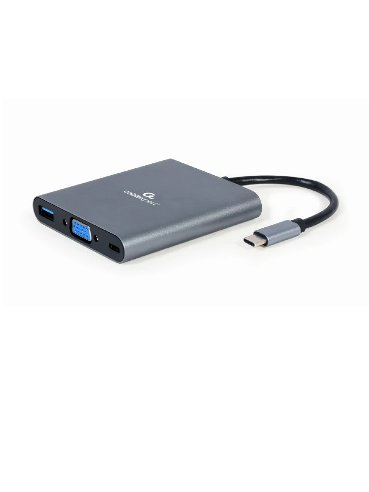 ადაპტერი: Gembird A-CM-COMBO6-01 USB Type-C 6-in-1 multi-port adapter