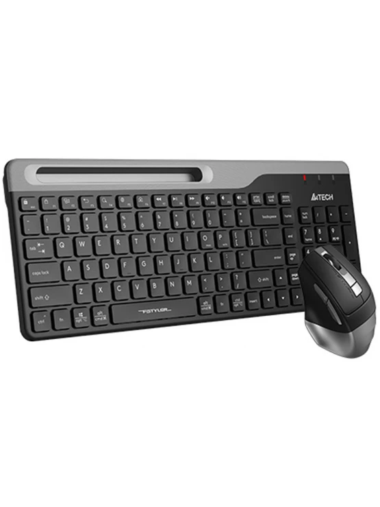კლავიატურა-მაუსი: A4tech Fstyler FB2535C Wireless Combo Set EN/RU Smoky Grey