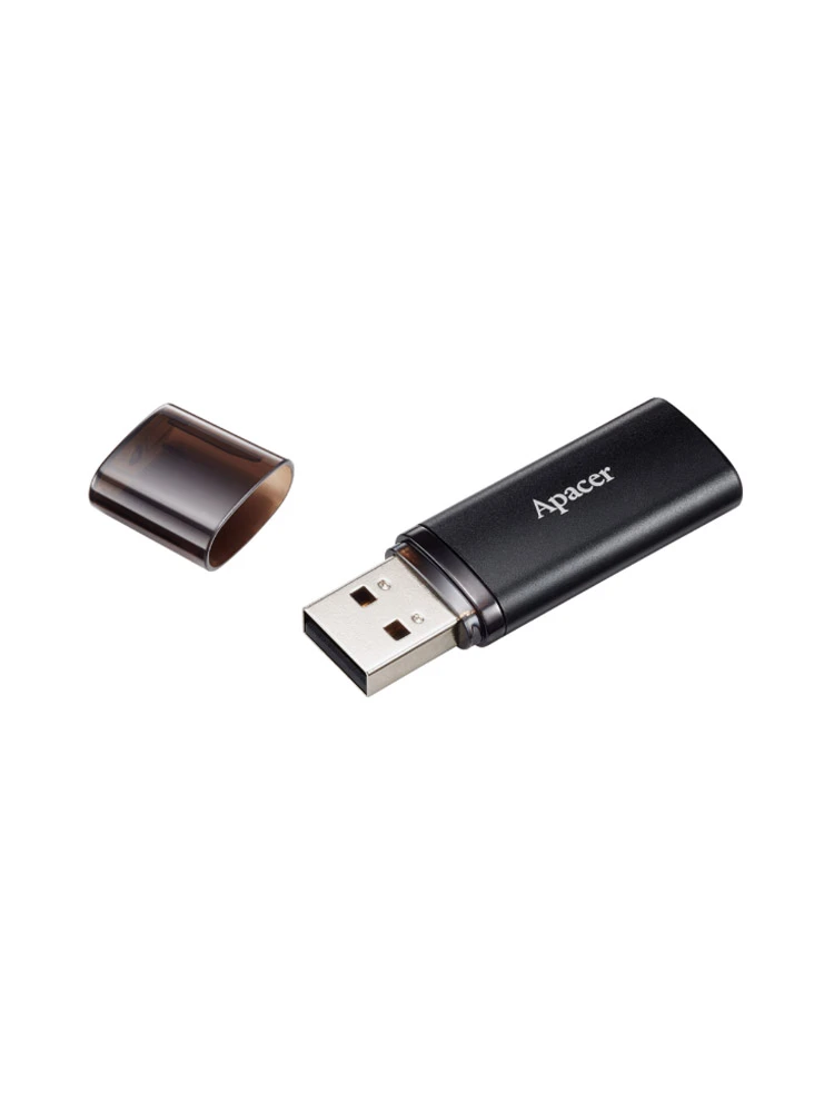 ფლეშ მეხსიერება: Apacer AH25B 64GB USB3.1 Flash Drive Black - AP64GAH25BB-1