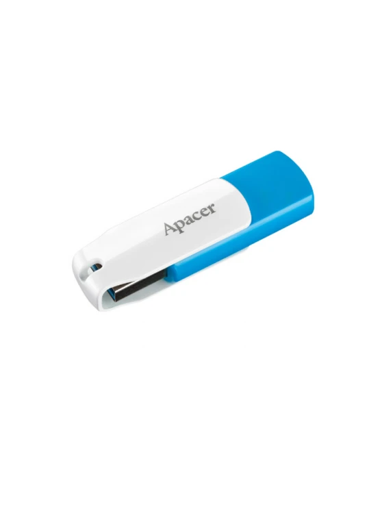 ფლეშ მეხსიერება: Apacer AH357 64GB USB 3.1 Flash Drive Blue/White - AP64GAH357U-1