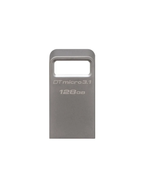 ფლეშ მეხსიერება: Kingston DataTraveler micro 128GB USB3.1 Metal Silver - DTMC3/128GB