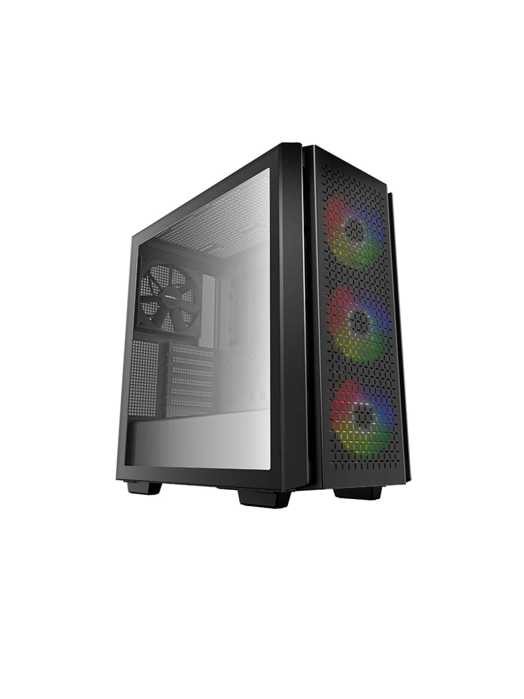 ქეისი: Deepcool CG560 3x120mm ARGB Fans 1x140mm Fan 2xUSB3.0 Mid Tower Black