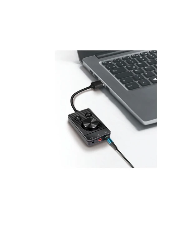 აუდიო ადაპტერი: Logilink UA0397 USB 2.0 Audio Adapter With Volume Control 3x 3.5 mm/F Black