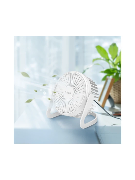 ვენტილატორი: Logilink UA0402 USB desk Fan 12.7cm 30dB White