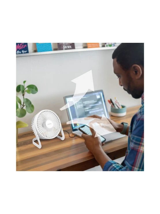 ვენტილატორი: Logilink UA0403 USB desk Fan 15.24cm 40dB White