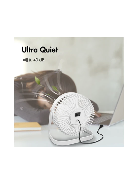 ვენტილატორი: Logilink UA0403 USB desk Fan 15.24cm 40dB White