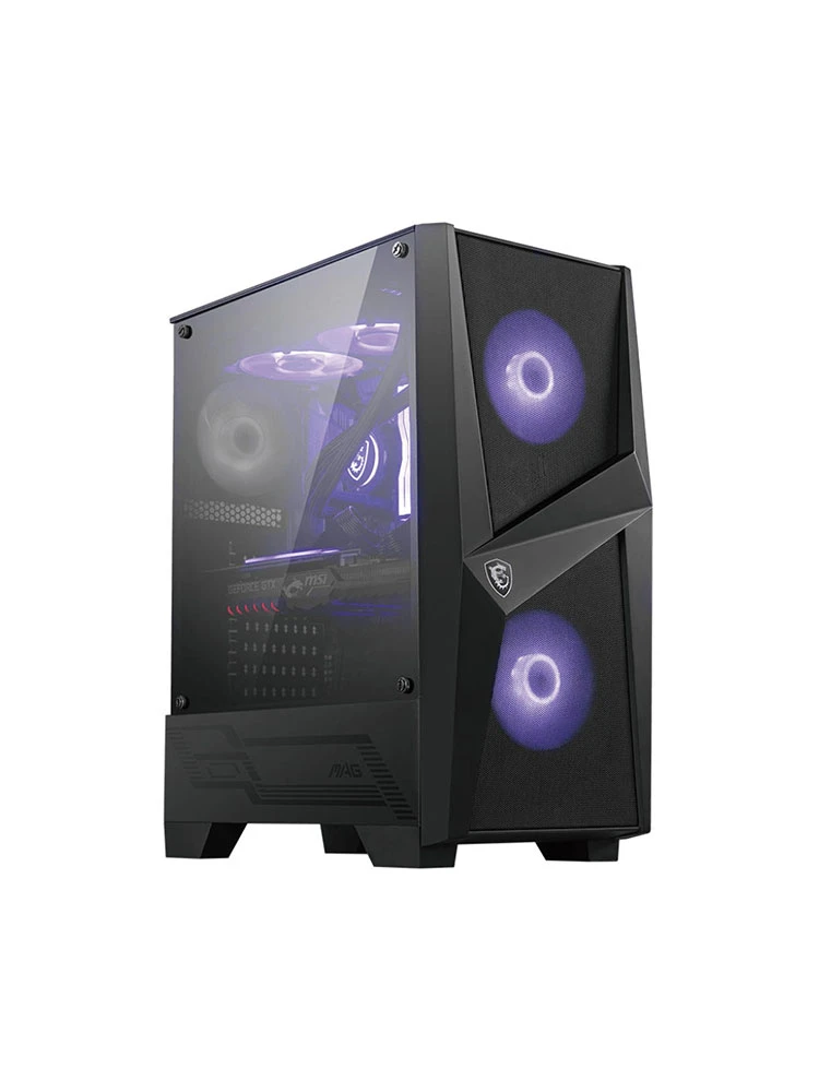 ქეისი: MSI MAG FORGE 100M 1x120mm/2x120mm RGB Fans Mid-Tower