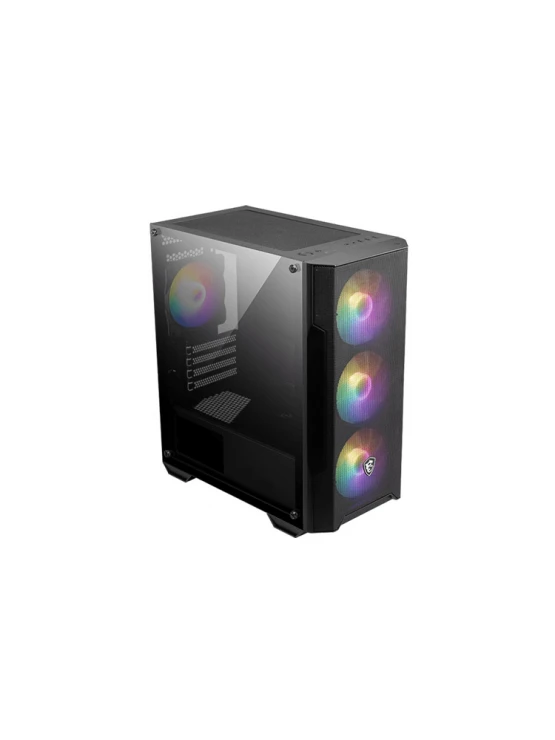ქეისი: MSI MAG FORGE M100A 4x120mm Auto-RGB Fans Micro ATX Tower Black