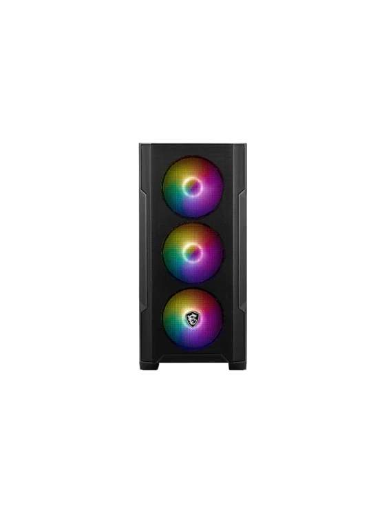 ქეისი: MSI MAG FORGE M100A 4x120mm Auto-RGB Fans Micro ATX Tower Black