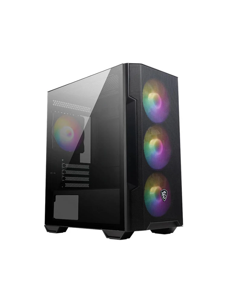 ქეისი: MSI MAG FORGE M100R 4x120mm ARGB Fans Micro ATX Tower Black