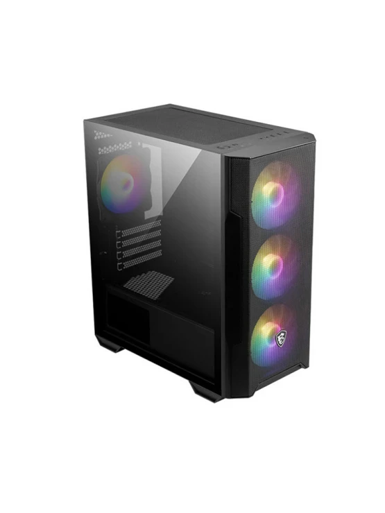 ქეისი: MSI MAG FORGE M100R 4x120mm ARGB Fans Micro ATX Tower Black