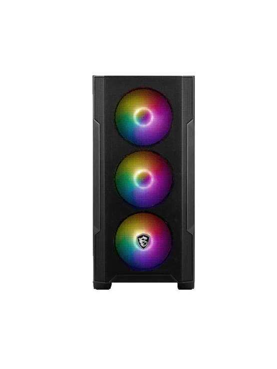 ქეისი: MSI MAG FORGE M100R 4x120mm ARGB Fans Micro ATX Tower Black