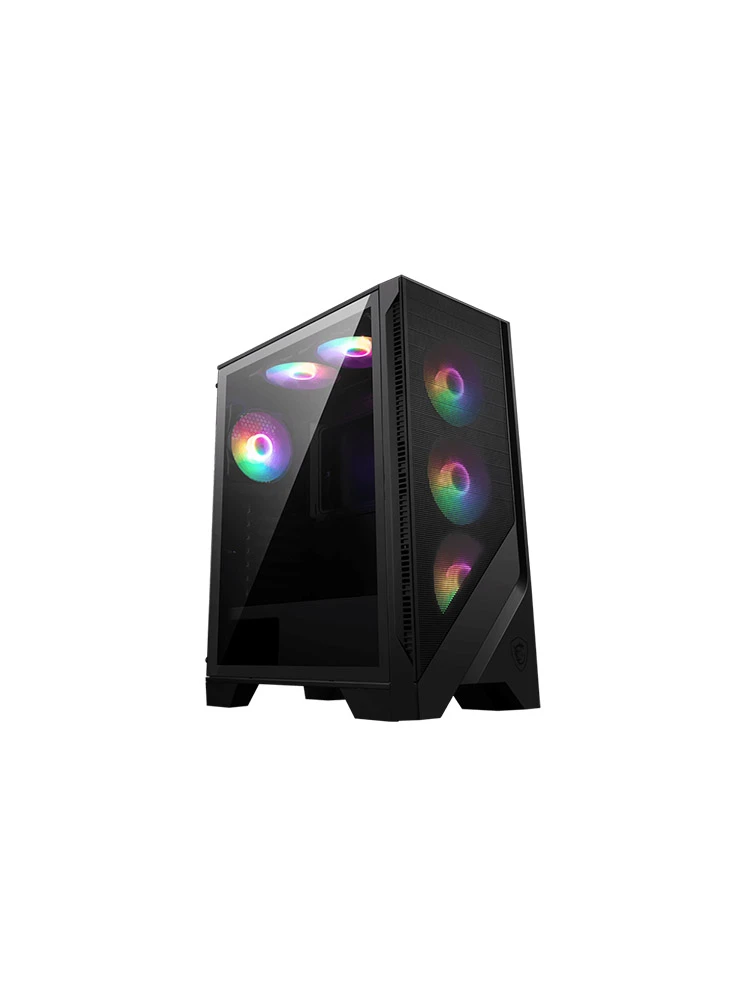 ქეისი: MSI MAG FORGE 120A AIRFLOW 6x120mm Auto-RGB Fans Mid Tower Black