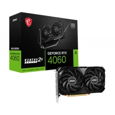 ვიდეო დაფა: MSI GeForce RTX4060 VENTUS 2X BLACK 8GB OC 128-Bit GDDR6