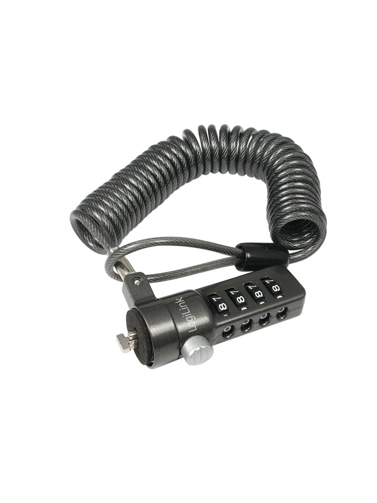 ნოუთბუქის ჩამკეტი: Logilink NBS004 Notebook security lock with combination Black