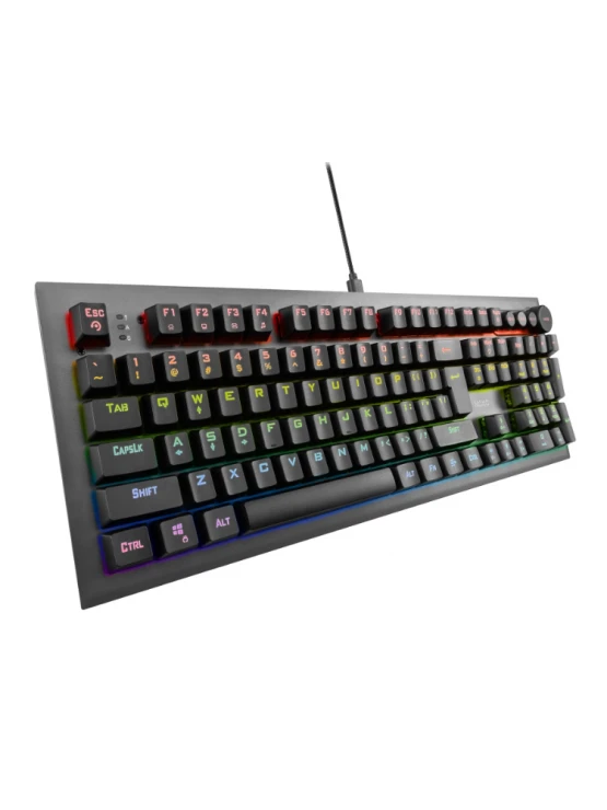 კლავიატურა: NOXO CONQUEROR Mechanical Rainbow Backlit Gaming Keyboard BLUE Switch EN/RU Black