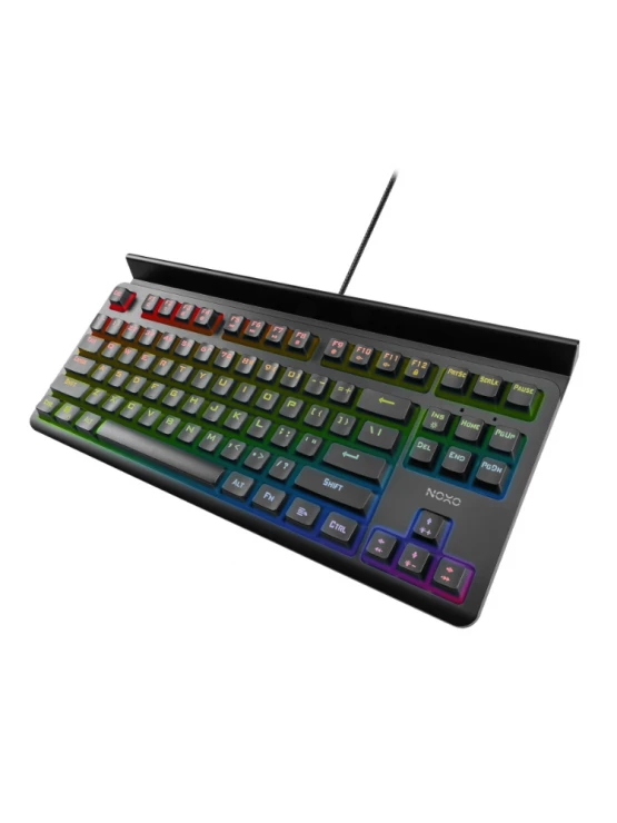 კლავიატურა: NOXO SPECTER Mechanical Rainbow Backlit Gaming Keyboard BLUE Switch EN/RU Black
