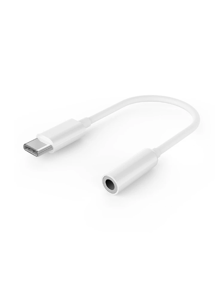 ადაპტერი: Gembird A-CM-3.5F-01 USB type-C plug to stereo 3.5 mm Audio Adapter Cable White