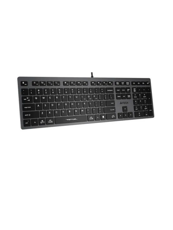 კლავიატურა: A4Tech Fstyler FX50 Scissor Switch Keyboard EN/RU layout Grey