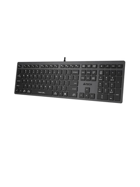 კლავიატურა: A4Tech Fstyler FX50 Scissor Switch Keyboard EN/RU layout Grey