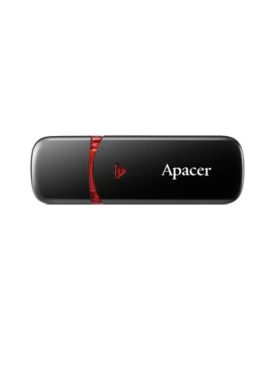 ფლეშ მეხსიერება: Apacer AH333 64GB USB 2.0 Flash Drive Black - AP64GAH333B-1
