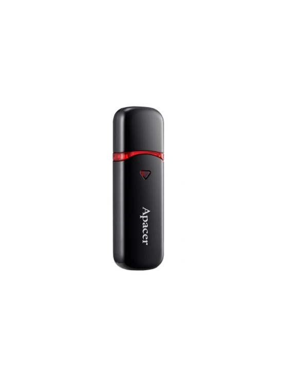 ფლეშ მეხსიერება: Apacer AH333 64GB USB 2.0 Flash Drive Black - AP64GAH333B-1