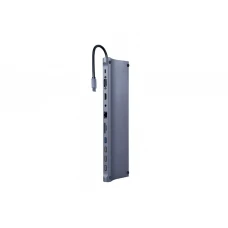 ადაპტერი: Gembird A-CM-COMBO11-01 USB Type-C 11-in-1 multi-port Adapter