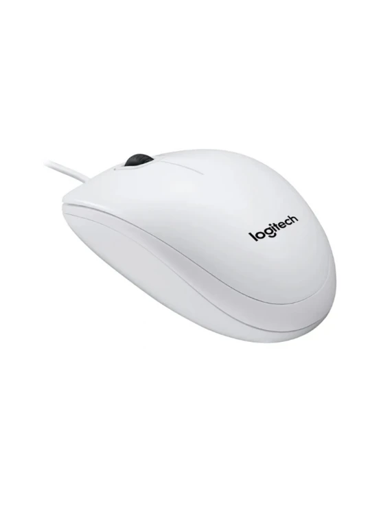 მაუსი: Logitech B100 Optical USB Mouse White - 910-003360
