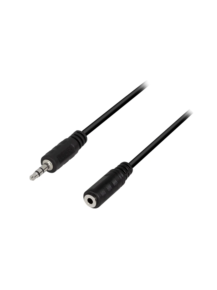 კაბელი: Logilink CA1055 3.5mm 3-Pin/M to 3.5mm 3-Pin/F Audio Cable Black 5m