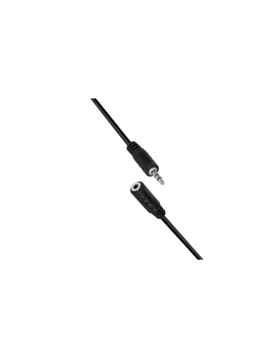 კაბელი: Logilink CA1055 3.5mm 3-Pin/M to 3.5mm 3-Pin/F Audio Cable Black 5m