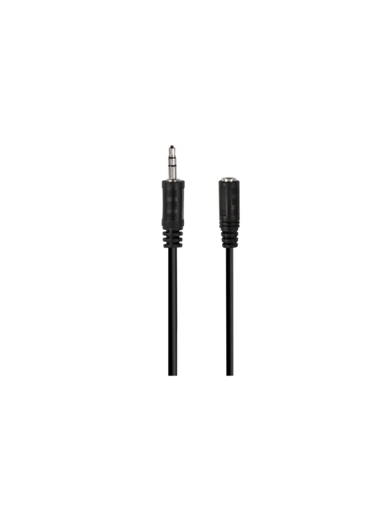 კაბელი: Logilink CA1055 3.5mm 3-Pin/M to 3.5mm 3-Pin/F Audio Cable Black 5m