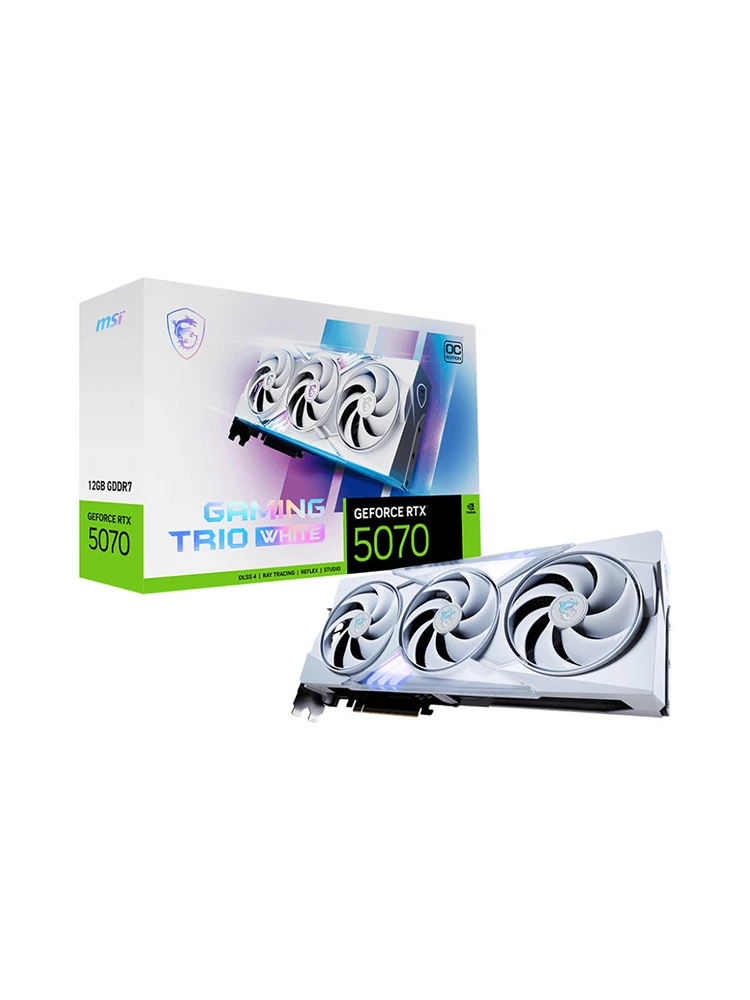 ვიდეო დაფა: MSI GeForce RTX5070 12GB GAMING TRIO OC WHITE 192-Bit GDDR7