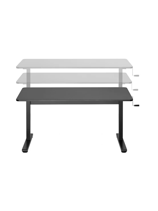 მაგიდა: Vertex VX-MSSD-02B Affordable Manual Sit-Stand Desk Black