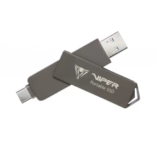 გარე მყარი დისკი: Patriot PVP30 1TB Duo Compact External Portable SSD Black - PVP301TB28UDG