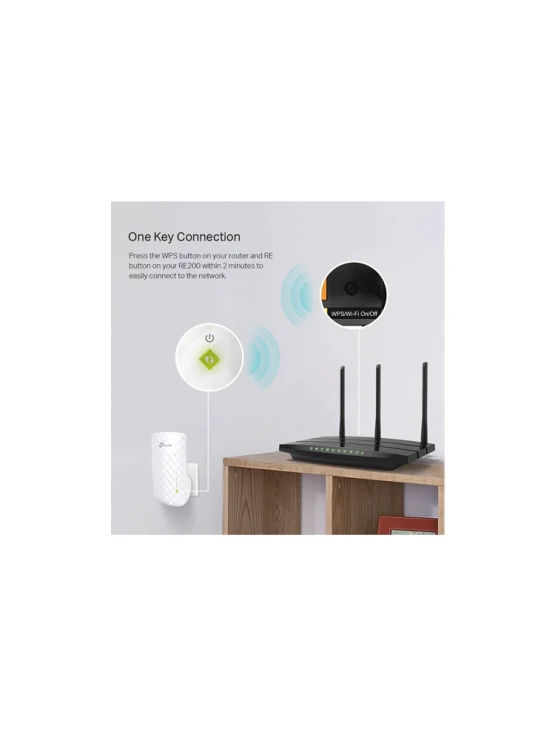 Wi-Fi გამაძლიერებელი: TP-Link AC750 Dual Band WiFi Range Extender RE200