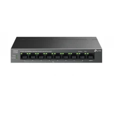 სვიჩი: TP-Link LS109P 9-Port 10/100Mbps Desktop Switch with 8-Port PoE+
