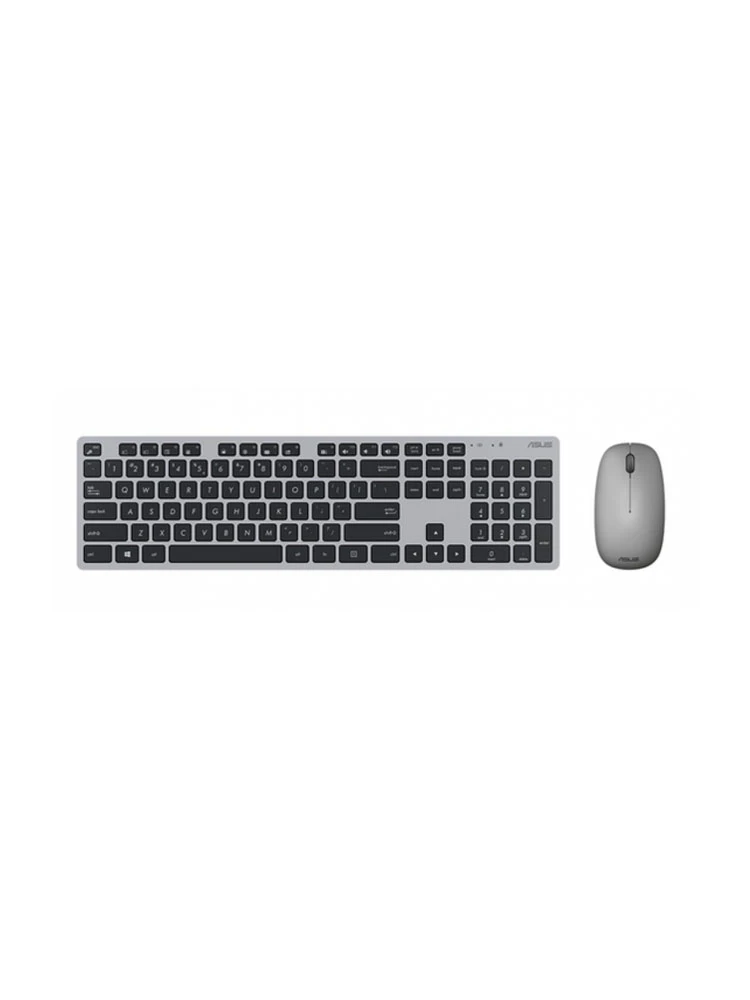 კლავიატურა-მაუსი: Asus W5000 Wireless Keyboard & Mouse Grey - 90XB0430-BKM250