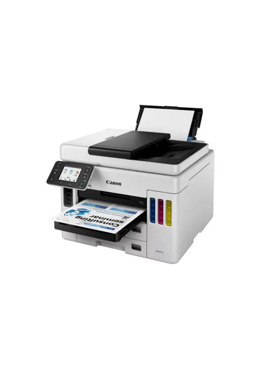 პრინტერი: Canon MAXIFY GX7040 Color Inkjet Printer Wi-Fi White - 4471C009AA