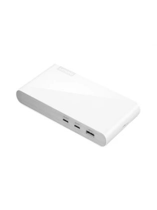 USB ჰაბი: Lenovo 500 USB-C Universal Dock White