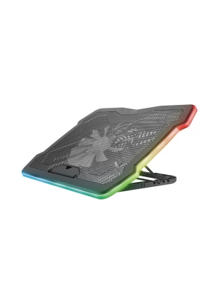 ნოუთბუქის სადგამი: Trust GXT 1126 Aura Multicolour Illuminated Laptop Cooling Stand - 24192