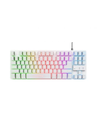 კლავიატურა: Trust GXT 833W Thado TKL Illuminated Keyboard White - 24737