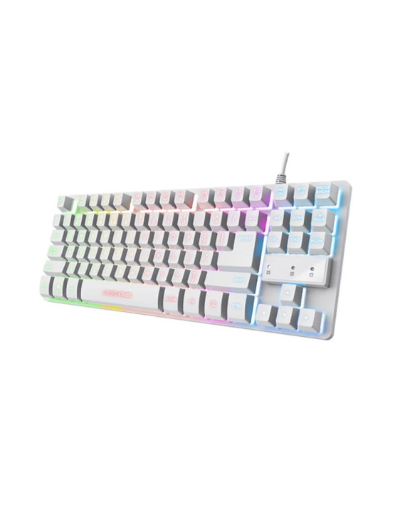 კლავიატურა: Trust GXT 833W Thado TKL Illuminated Keyboard White - 24737