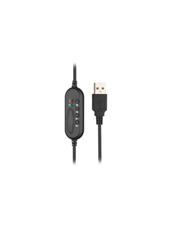 ყურსასმენი: 2E CH12 MONO ON-EAR USB PC HEADSET BLACK - 2E-CH12MU