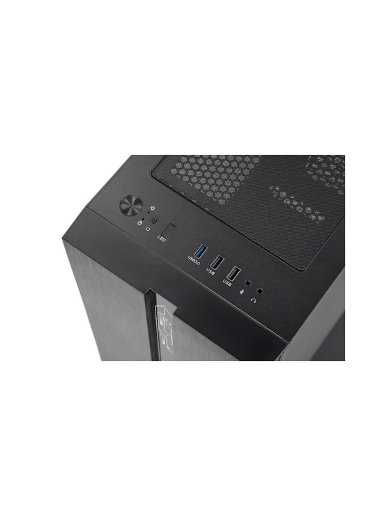 ქეისი: 2E RUNA G2107 MidT 2xUSB 2.0 USB3.0 1x120mm Black - 2E-G2107