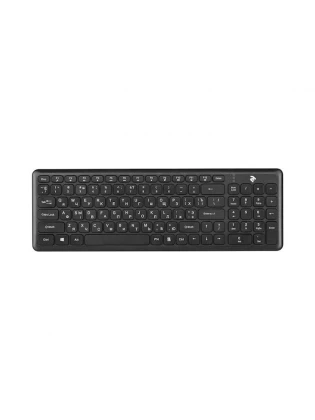 კლავიატურა: 2E KS230WB Wireless Keyboard USB Black - 2E-KS230WB
