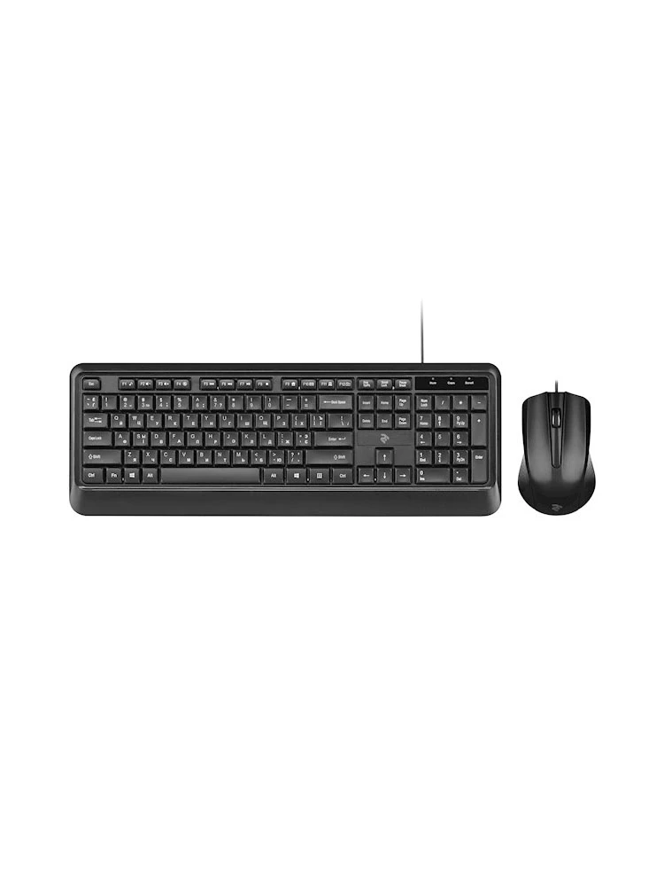 კლავიატურა-მაუსი: 2Е MK404 Wired Keyboard and Mouse Black - 2E-MK404UB