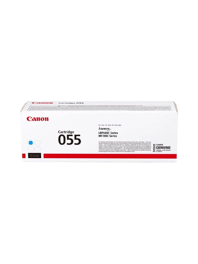 ტონერი: Canon CRG 055 Original Toner Cartridge Cyan - 3015C002AA