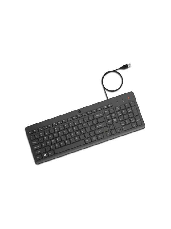 კლავიატურა: HP 150 Wired Keyboard Black - 664R5AA