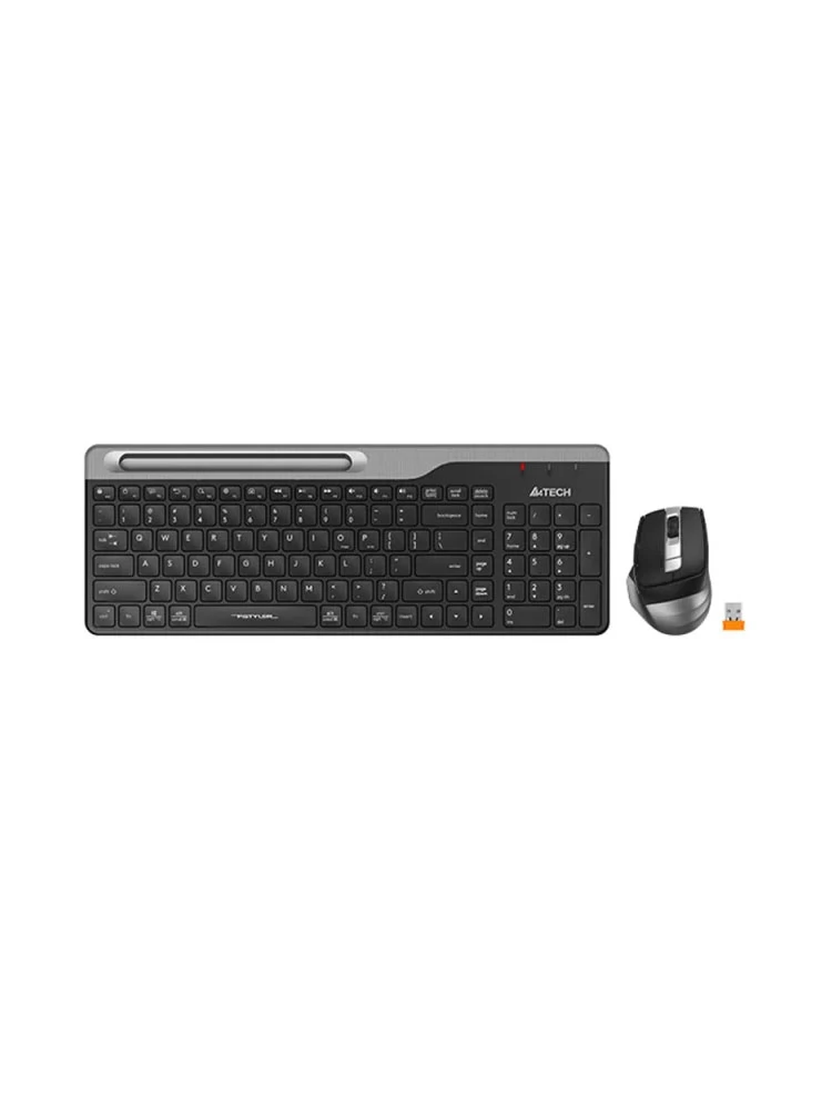 კლავიატურა-მაუსი: A4tech Fstyler FB2535C Wireless Combo Set EN/RU Smoky Grey